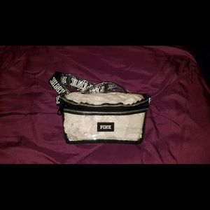 Pink clear never opened fanny pack